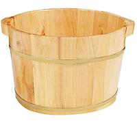 Barile di legno Foot Spa Regalo per la casa in legno massello Vasca per piedi in legno Secchio Vasca per piedi Vasca da bagno per pedicure liscia e delicata Benna Pedicure Salute Pediluvio Barile in