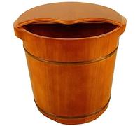 Barile di legno Foot Spa Regalo per la casa Vasca per piedi in legno massello Vasca per piedi Secchio Vasca per piedi Vasca idromassaggio Cedro Pedicure Barili Pediluvio domestico Barile Piedi Ammollo
