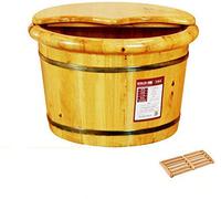 Barile di legno Foot Spa Regalo per la casa Vasca per piedi in legno Secchio Vasca per piedi Ispessita Bacino del piede in legno per ammollo piedi Massaggiatore Vasca per piedi Salute Pediluvio Barile