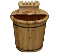 Barile di legno Foot Spa Regalo per la casa Vasca per piedi in legno Secchio Vasca per piedi Ispessita Bacino del piede in legno per ammollo piedi Massaggiatore Vasca per piedi Salute Pediluvio Barile