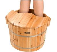 Barile di legno pediluvio spa sauna bacino di ammollo, secchio per il lavaggio dei piedi, vasca pediluvio in legno, barile pediluvio domestico, sollievo dal dolore affaticamento del piede barilotto