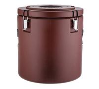 Barile di riso isolato con pulsante di scarico per trasporto refrigerato e erogazione di bevande