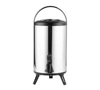 Barile Di Tè Al Latte Secchio For Bevande Dispenser For Isolato In Acciaio Inossidabile Con Rubinetto For Isolamento Termico Succo Birra Funzionamento Silenzioso(8L)