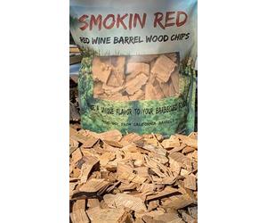 Barile di vino rosso in legno trucioli per barbecue