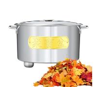 Barile Per Fuoco, In Acciaio Inossidabile Con Manico, Secchio Metallico Per Bruciare Carta Moneta Da Esterno, Per Giardino Cortile Fattoria Patio Percorso Falò Di Legno Campeggio Spiaggia