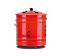 Barile per inceneritore, braciere da Giardino in Metallo, Forno per detriti da Giardino, Secchio per bidone per la combustione, per rifiuti, Giardino, Foglie, falò, 35 * 35 * 35 cm