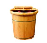 Barile per massaggio ai piedi, grande vasca da bagno per piedi in legno, secchio per pediluvio, secchio per lavaggio piedi, pedicure, accessori per sauna per piedi, pedic per perseguire la felicità