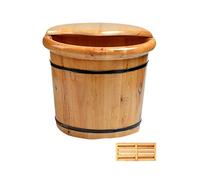 Barile per massaggio ai piedi, grande vasca da bagno per piedi in legno, secchio per pediluvio, secchio per lavaggio piedi, pedicure, accessori per sauna per piedi, pedic per perseguire la felicità