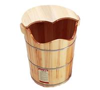 Barile per massaggio ai piedi, grande vasca da bagno per piedi in legno, secchio per pediluvio, secchio per lavaggio piedi, pedicure, accessori per sauna per piedi, pedic per perseguire la felicità