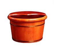 Barile per pediluvio per massaggio ai piedi, in legno massello, naturale, addensato, vasca in legno, lavapiedi per uso domestico con coperchio con massaggiatore Detox Massaggiatore per il lavaggio dei