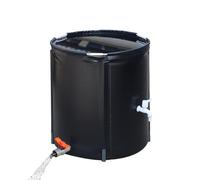 Barile per pioggia pieghevole portatile - Sistema di raccolta dell'acqua piovana in PVC con rubinetti e kit di troppopieno per l'irrigazione del giardino Soluzione di stoccaggio dell'acqua ecologica