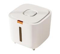 Barile per riso, contenitore per cibo per cani e gatti, contenitore per cereali, ermetico, apertura automatica del coperchio, design trasparente, dimensioni 5 kg, 10 kg