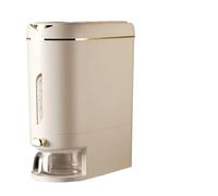 Barile sigillato for la conservazione del riso for la dispensa della cucina | Resistente all'umidità e alla polvere, mantiene i chicchi freschi.(Cream color20)