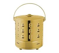 Barili Per Bruciare Per Esterni - Contenitore Per Fuoco | Acciaio Inossidabile | Bruciatore Inceneritore Per Falò Nel Cortile | Metallo Zincato Con Coperchio Speciale | Legno Di Fattoria All'aperto Su