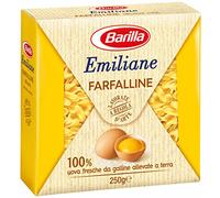 Barilla Emiliane Farfalline All' Uovo con Uova Fresche Da Allevamento a Terra, Per Creme Gustose e Calde Minestre, 275 g