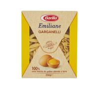 Barilla Le Emiliane Garganelli all' Uovo con Uova Fresche, Pasta dalla Sfoglia Porosa e Delicata, 250g