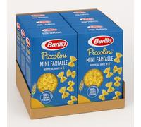 Barilla I Piccolini Pasta Corta di Grano Italiano - Mini Farfalle o Mini Fusilli - Cottura Veloce 6 Minuti - Confezione da 6 x 500g - Due Varianti a Scelta (Mini Farfalle - 6 x 500g)