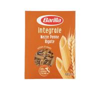 Barilla Pasta Mezze Penne Rigate Integrali, Pasta Corta di Semola Integrale di Grano Duro, Integrale, 500 g