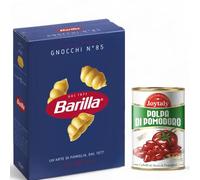 Barilla Pasta di Semola di Grano Duro, I Classici, Gnocchi 500g, Confezione da 24 Pacchi + Joytaly Polpa di Pomodoro Eccellenze Italiane