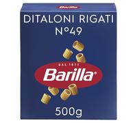 Barilla Pasta Ditaloni Rigati N.49, Pastina di Semola di Grano Duro, I Classici, Tempo di Cottura 12 Minuti, Confezione da 500g