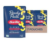 BARILLA Pasta finita, gomiti, 200 ml, bustine (7 pezzi), senza OGM, senza conservanti, pasta perfetta per forno a microonde in 60 secondi, ideale per pasti rapidi