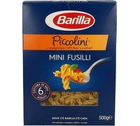 Barilla Pasta Mini Fusilli Piccolini, Pasta Corta di Semola di Grano Duro 100% Italiano, 500 gr