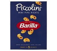 Barilla Pasta Mini Pipe Rigate Piccolini, Pasta Corta di Semola di Grano Duro, 500 gr