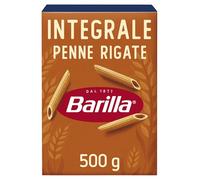 Barilla Pasta Penne Rigate Integrali, Pasta Corta di Semola Integrale di Grano Duro - 500 g