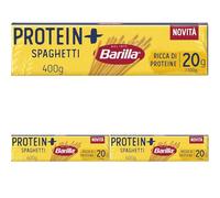 Barilla Pasta Spaghetti Protein+, Pasta Proteica di Semola di Grano Duro con Proteine di Piselli, 400 g (Confezione da 3)