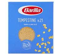 Barilla Pasta Tempestine N.21, Pastina di Semola di Grano Duro, I Classici, Tempo di Cottura 4 Minuti, Confezione da 500g