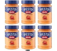 Barilla Pesto alla Calabrese, Salsa per Pasta Italiana Senza Glutine con Peperoni, Ricotta, Pecorino Romano e Grana Padano, 190 g, Confezione da 6
