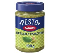 Barilla Pesto Basilico e Pistacchio con Basilico 100% Italiano, 190 g