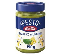 Barilla Pesto con Basilico e Limone, Senza Glutine, 190 g | Sugo Pronto per Pasta Gustoso e Fresco