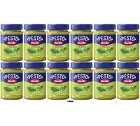 Barilla Pesto con Rucola, Salsa per Pasta, 190 g, Confezione da 12, Basilico 100% Italiano, + portachiavi italy shop service