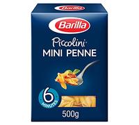 Barilla Piccolini Mini Penne Rigate 500g - Pasta dalla consistenza morbida e dimensione perfetta per piatti deliziosi. 4 pezzi