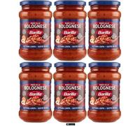Barilla Ragù alla Bolognese, Salsa di Pomodoro con Carne, Senza Glutine, 6 x 300g