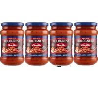 Barilla Ragù alla Bolognese, Salsa di Pomodoro con Carne, Senza Glutine, Confezione da 4 x 400g+ porta chiavi italy shop service