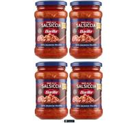 Barilla Ragù alla Salsiccia, Salsa con Salsiccia 100% Italiana, 4 Vasetti da 300g, + porta chiavi italy shop service