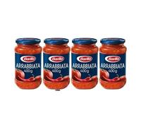 BARILLA Salsa Arrabbiata al Pomodoro e Peperoncino, Set di 4 Barattoli, 400g per Barattolo, + portachiavi italy shop service