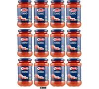 Barilla Sugo al Tonno con Olio d'Oliva e Pomodori Italiani, Salsa Pronta, 400g, Confezione da 12, + portachiavi italy shop service