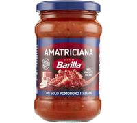 Barilla Sugo all'Amatriciana, Sugo Pronto al Pomodoro con Pancetta, 300g | con Cipolla e Peperoncino, Senza Glutine, Sugo Pronto Per Pasta