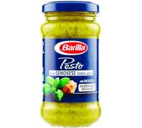 Barilla Sugo Pesto alla Genovese senza Aglio con Basilico Fresco Italiano e Parmigiano Reggiano Dop, senza Glutine, 190g