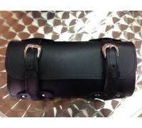 Barilotto Borsa Borsello per Forcella Manubrio Porta Attrezzi Pelle Medio Roll Up Moto Harley e Custom Medio. Misure 25 x 12 cm.