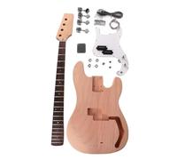 Barilotto Della Chitarra Kit Fai Da Te Per Basso Elettrico A 4 Corde Manico In Palissandro FN E Acero Corpo In Mogano Con Tutti Gli Accessori
