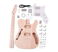 Barilotto Della Chitarra Kit Fai Da Te Per Chitarra Elettrica Con Foro Singolo A F Corpo In Frassino Manico E Tastiera In Acero Intarsi A Punti Con Tutto Lhardware