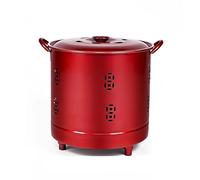 Barilotto di combustione da esterno con coperchio e maniglia per uno smaltimento efficiente dei rifiuti da cortile e una combustione sicura della carta