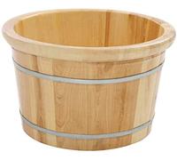 Barilotto di legno Spa per piedi Regalo per la casa Legno massello Legno massello naturale Vasca per pediluvi Barile per pediluvio Addensare Lavabo per pedicure in legno liscio e delicato Se