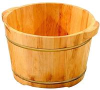 Barilotto di legno Spa per piedi Regalo per la casa Legno massello Legno massello naturale Vasca per pediluvi Barile per pediluvio Addensare Lavabo per pedicure in legno liscio e delicato Se