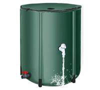 Barilotto Di Raccolta Acqua,Barile Ricevitore Pioggia | Barile Di Raccolta Pieghevole In PVC Da 26 Galloni, Contenitore D'acqua, Serbatoio Di Acqua Pioggia con Filtro, Kit Di Overflow