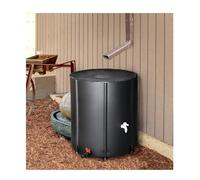 Barilotto di raccolta dell'acqua piovana pieghevole 1000LCoated Collettore di acqua piovana per grondaia Serbatoio di stoccaggio dell'acqua nera per giardino EcoFriendly Water Saver